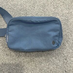 Blue Lululemon belt bag